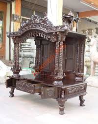 Code 48 Wooden Carved Teakwood Temple Mandir Wooden Temple Wooden Temple Mandir Home Indian Design Small W Pooja Room Design Home Temple Pooja Rooms