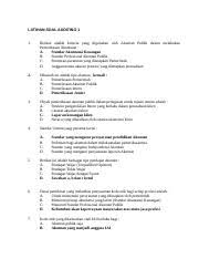 Hasil analisa jawaban konfirmasi ; 214464676 Latihan Soal Auditing 1 Latihan Soal Auditing 1 1 Berikut Adalah Kriteria Yang Digunakan Oleh Akuntan Publik Dalam Melakukan Course Hero