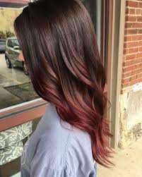 After getting short haircuts, women often overthink the color combinations that can get into, due to the length of their new hairstyle. Brown To Red Ombre Red Balayage Hair Red Ombre Hair Mahogany Hair