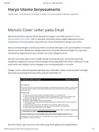 interview tips episode 4 : Contoh Cover Letter Email Bahasa Melayu