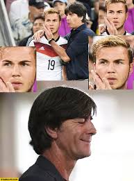 Coub is youtube for video loops. Joachim Loew Touching Mario Gotze Face Happy Satisfied Starecat Com