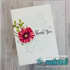 Learn to make the best stampin' up! Painted Poppies Card Ideas With Stamp Review Crew Mitosu Crafts