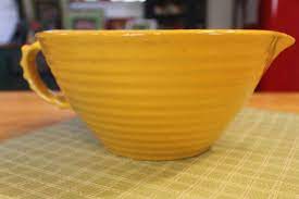 Vintage Garden City Batter Mixing Bowl California Pottery Bright Yellow Garden City Pottery California Pottery Pottery