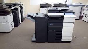 The bizhub c554e offers offer standard printing. Konica Minolta Bizhub C554e Meter 136k Youtube