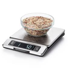 oxo 11 lb. stainless steel scale with