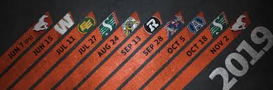 2019 schedule released bc lions