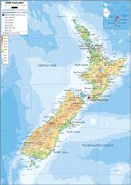 From mapcarta, the open map. New Zealand Map Physical Worldometer