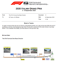 Sports writer sarah holt summarises and explains the qualifying rules and practice rules in formula one racing. Fia Have Set The Maximum Lap Time On In Laps During And After The End Of Qualifying And During Reconnaissance Laps When The Pit Exit Is Opened For The Race To 1 43 0