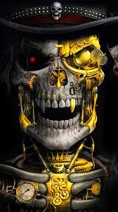 Find the best sugar skull wallpaper for iphone on getwallpapers. Luxury Golden Metal Skull Theme Skull Wallpaper Skull Artwork Skull Art Drawing