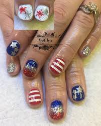 For a funky holiday idea, you could try this design by layering three coats of white before trying on the other colors in different 20. 31 Looks 4th July Nail Art Cherrycherrybeauty