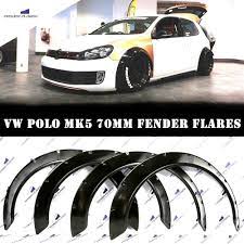 Vw Polo Fender Flares Wheel Arches Extensions Wide Body Kit Black 70mm In 2021 Fender Flares Body Kits Cars Wide Body Kits