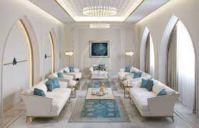 Inspirational interior design ideas for living room design, bedroom design, kitchen design and the entire home. A Bright And Welcoming Majlis Interior In The Modern Islamic Home The Symmetry Is Achieved Classic Interior Design Home Interior Design Modern Interior Design