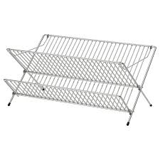 It also features a compact design that makes it a great choice for small countertops. Kvot Dish Drainer Galvanized Ikea