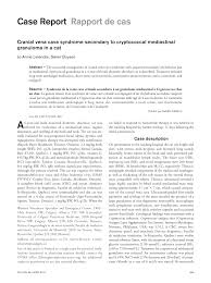 Although chylothorax is a devastating condition, improvement in surgical techniques and the use of minimally invasive surgery has resulted in less morbidity and a better success rate in birchard sj, mcloughlin ma, smeak dd. Pdf Cranial Vena Cava Syndrome Secondary To Cryptococcal Mediastinal Granuloma In A Cat