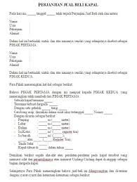 Dalam membuat surat undangan, anda tidak diperbolehkan membuatnya secara asal. Contoh Surat Perjanjian Jual Beli Kapal Dalam Bentuk Format Word Idnoffice