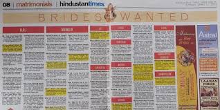 matrimonial ads | Cartography of Wanderlust