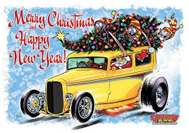 Pin By Jim Ternes On Auto Art Santa Art Donk Cars Christmas Car
