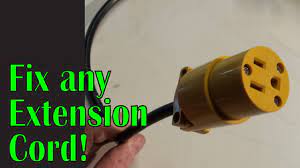 How to fix a broken electrical cord / wire. Replacing The Female Plug On An Extension Cord Reel Youtube