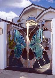 Part of my seven gates series, based on descent of shaloma by barbara walker. Butterfly Gate Gate Design Beautiful Doors Entrance Gates
