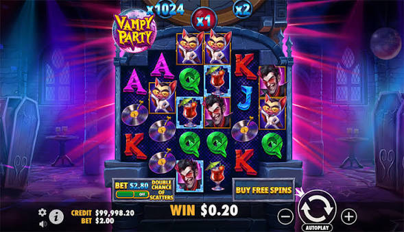 Vampy Party: Onde jogar com bônus?
