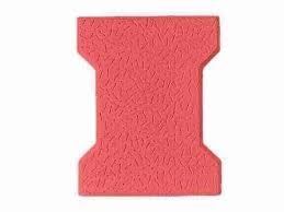 Red I Shape Concrete Paver Block image 3
