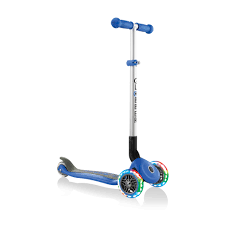 Primo Foldable Lights Fold Up Scooter For Kids Wide Deck Light Up Wheels Globber