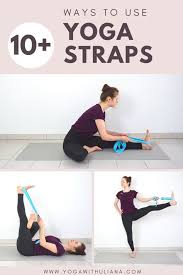 How To Use Yoga Strap Yoga Belt Yoga Strap Yoga Strap Stretches Yoga Props