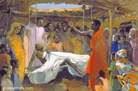 Four faithful friends bring a paralyzed man to jesus. Mark 2 1 12 Martha Spong