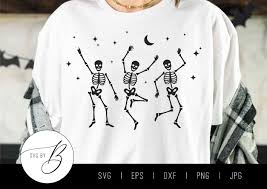Dancing Skeletons SVG Halloween Skeleton, Spooky Season, Cute Skeleton SVG  Svg, Eps, Dxf, Png, Jpg Cut File