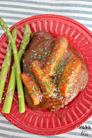 The best part of this recipe is that you can put a full meal on the table with minimum effort and a. Apple Butter Pork Chop Recipe Mess For Less