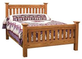 Available in full, queen and king sizes. Amish Ellis Slat Mission Bed From Dutchcrafters Amish Furniture