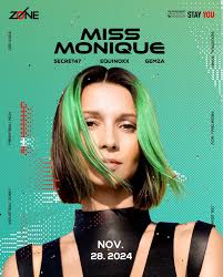TONIGHT! @djmissmonique at @zoneclub.electronic 🎟️ still available at  rave-travel.com 🔥
