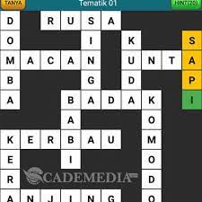 Kami mengumpulkan soal dan jawaban dari tts (teka teki silang) populer yang biasa muncul di koran kompas, jawa pos, koran tempo, dll. Kunci Jawaban Tts Asli Tematik Tema 1 2 3 4 5 6 7 8 9 10 Cademedia