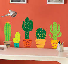 Habitacion matrimoniales modernas habitaciones matrimoniales en. Stickers Para Decoracion Cactus A Todo Color Tenvinilo