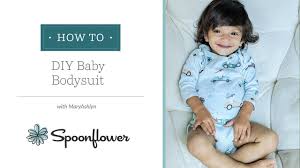 Found 3 thread(s) related to baby onesie. Adorable Baby Bodysuit With Free Pattern Spoonflower Tutorials Youtube