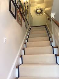 Black And White Herringbone Stair Runner Black Binding White Carpet Bright Stair Runner Carpet Carpet Stairs Home Carpet