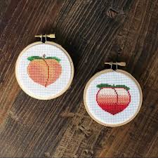 Maybe you would like to learn more about one of these? Homeroom 604 Think These Cross Stitch Peach Emojis Are Cute Now S Your Chance To Make Your Own We Ll Be Learning Cross Stitch Basics And Recreating This Pattern Online On June