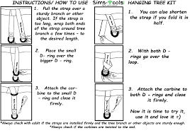 Instructions For Using Sims Tools Tree Swing Straps Hanging Kit Tree Swing Hanging Sims