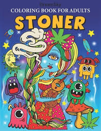 The stoner s coloring book coloring for high minded. Stoner Coloring Book For Adults Stoner Gift For Men Women The Funny Psychedelic Coloring Book With 30 Trippy Marijuana Themed Coloring Pages Paperback Skylight Books