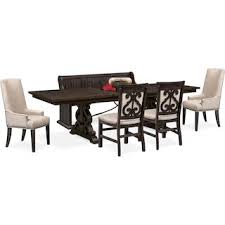 Charthouse Round Dining Table American Signature Furniture In 2020 Upholstered Dining Chairs Rectangular Dining Table Dining Table