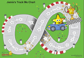 24 Bright Race Track Reward Chart
