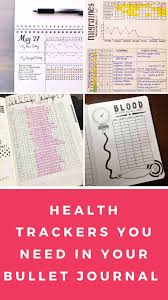 Bullet Journal Health Trackers Improve Your Wellness In 2019 Health Tracker Bullet Journal Health Medical Journals