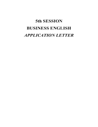 We did not find results for: Application Letter 4