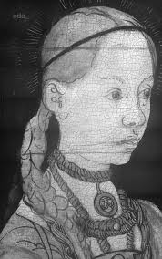 cda :: Paintings :: Altarpiece with the Martyrdom of St Catherine: Saints  Genevieve and Apollonia [left wing, verso]