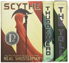 See more ideas about scythe book, neal shusterman, book fandoms. The Arc Of A Scythe Trilogy Scythe Thunderhead The Toll Shusterman Neal 9781534461536 Books Amazon Ca