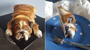 Combine the egg, peanut butter, oil, vanilla, and honey, if desired, in a large bowl; Everyone S Freaked Out About These Unsettlingly Realistic Dog Cakes Bbc Three