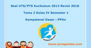 Infomasi Pendidikan 5 Soal Uts Pts Tema 2 Ppkn Kelas 4 Semester 1 K13 Revisi 2018