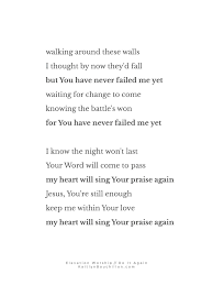 Do It Again Lyrics Elevation Worship Worship Lyrics Do It Again Lyrics Worship Songs Lyrics