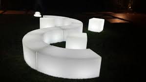 A modern piece of furniture made of 120 soft balls that can adapt to your needs. Led White S Shape Bench 16rgb Colour Changing Color Change Decor Shapes