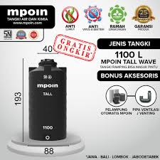 Aneka tandon air (toren) bagus & awet kapasitas 500 sampai 5000 liter bahan fiber, stainless steel anti lumut & anti pecah dari merk penguin, mpoin, tirta. Harga Tandon Air Mpoin Tall Terbaru Mpoin Plus Tangki Air Tandon Air Toren Pipa Pvc
